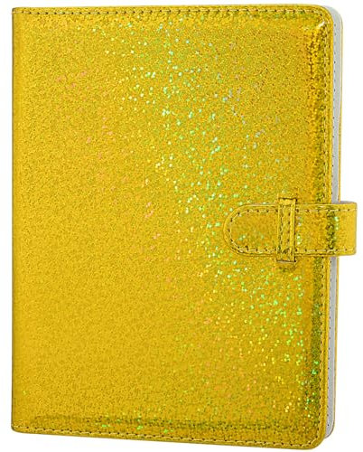 Hapeper Fotoalbum mit 128 Taschen, kompatibel mit Fujifilm Instax Mini 12 11 9 8 90 70 40 Sofortbildkamera-Filmen und 5,1 x 7,6 cm Fotopapier (Golden)