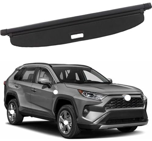 GCTRICL Auto Laderaumabdeckung Kofferraum für RAV4 2020,Kofferraum Schutz Abdeckung Laderaumabdeckung,Auto Laderaumabdeckung Kofferraumabdeckung Rollo