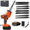 Scies alternatives électriques, machine de découpe de boucher avec batterie rechargeable, machine de découpe de scie à os, coupe-viande électrique à main, pour couper les os/viande/bois/métal/PVC