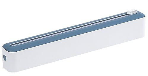 Keuyeo 2-in-1-frischhaltefolienschneider, Folienschneider, Lebensmittelfolienspender Magnetischer Saugkraft, Verstellbare Aufbewahrungs- Und Schneidebox, Für Frischhaltefolie, Alufolie, Heimküche,