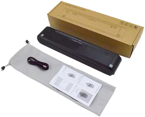 G&G Imprimante A4 pour Les déplacements, imprimante à Transfert Thermique Portable A4 sans Fil Bluetooth Inkless TD810 300 DPI Portable Compact Imprimante de Voyage pour Ordinateur Portable Android