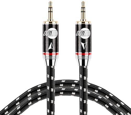 BOAACOUSTIC JIB HI-END Audiophile hifi Câble mini Jack Audio Cable Auxiliaire 3.5mm Mâle vers Mâle Câbles Stéréo Jack 3.5mm pour Casque, Voiture, Smartphones, Lecteur MP3 etc, 2M