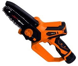 Motosega Mini Elettrosega con 2 Batterie Seghetto in Valigia Caricabatterie Veloce Con Indicatore di Carica Leggera e Maneggievole