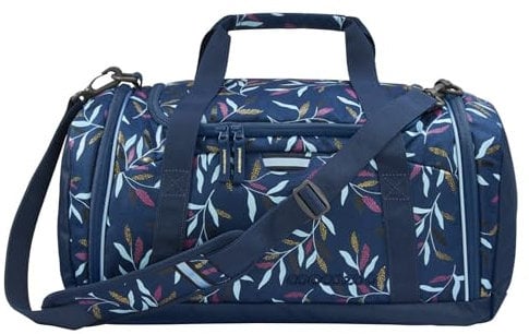 coocazoo Sporttasche „Boho Glam“, blau, Hauptfach, Nasswäschefach, Seitentasche, Reflektoren, 20 Liter, ab der 3. Klasse