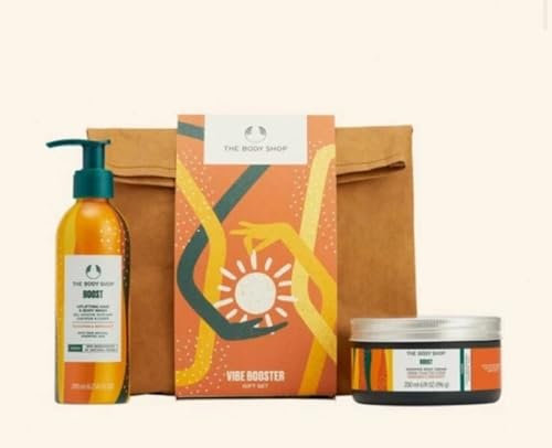 The Body Shop Vibe Booster Coffret cadeau Gel douche 200 ml Crème pour le corps 200 ml