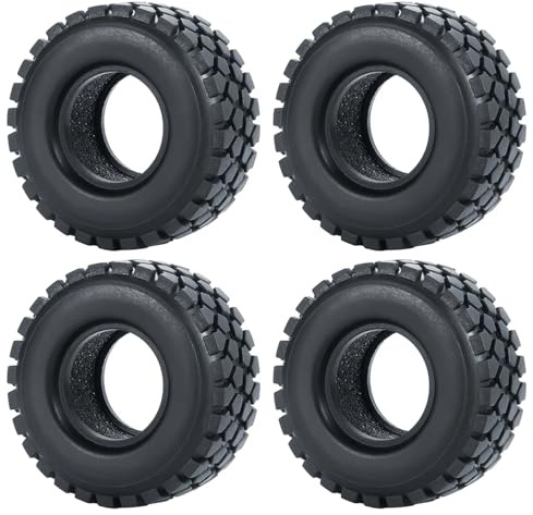 Ferngesteuerte Autoreifen Kompatibel Mit Axial SCX24 1/24 Für TRX4M 1/18 RC Micro Crawler Autoräder Reifen 4 STK 1,0 Zoll Weichgummireifen RC Auto Upgrade Teile(Color4,54mm)