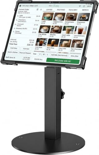 Secure Desk Tablet Kiosk Stand for 10-14 iPad Pro Air and Samsung Tablets