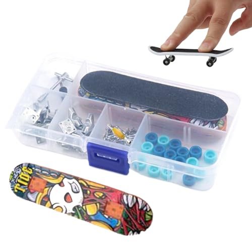 Lunaobrik Finger Skateboards - Fidget Fingerboard Spielzeug Set | Mini-Anfänger-Skateboards,Für Zuhause Für Klassenzimmer Für Schule Für Spielzimmer Für Innen- Und Außenbereich Für
