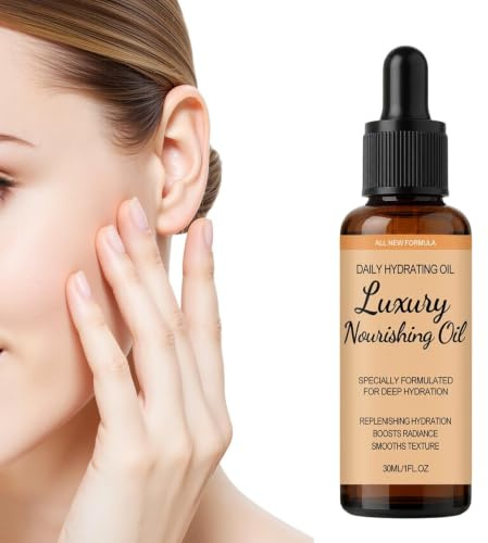 Gesichtsöl 30 ml Leichte Glättende Feuchtigkeitspflege | Nährendes Gesichtsöl Für Freundin Täglich Morgen Nacht Winter Reisen Schönheit Trocken Bräunung