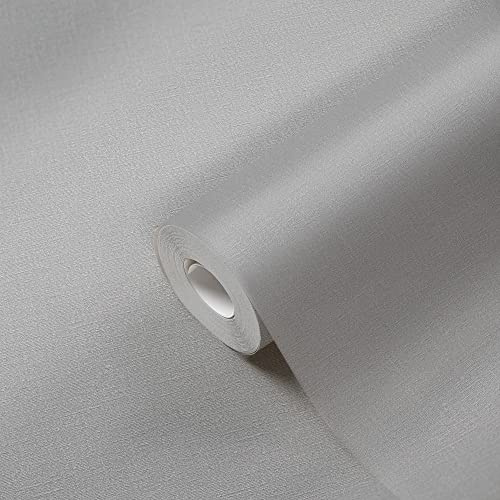 A.S. Création Plain Wallpaper Desert Lodge Non-Woven Wallpaper 10.05 m x 0.53 m Grey Made in Germany 324745 324745
