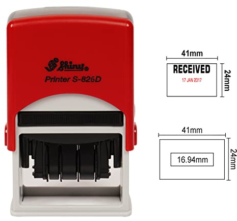 Self Inking Shiny Datum Stempel Mit Empfangenem Text Ofiice Stationarer Gummi Stempel S - 826D