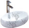 HomeLava Waschbecken Weiß Keramik Aufsatzwaschbecken Oval 48cm für Badezimmer(ohne Wasserhahn)