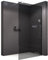 BERNSTEIN Duschwand 90 x 200 cm Glas Duschabtrennung Walk-In Dusche Nano ESG Echtglas Duschtrennwand EX101 graues Glas