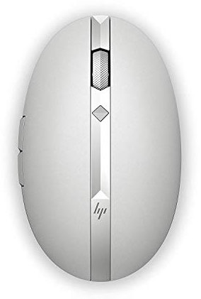 HP Spectre 700 - Souris Rechargeable Sans Fil Argent Turbo (USB et Bluetooth, 1200 DPI, Easy-Switch, Ambidextre)