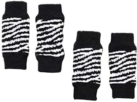 Tenlacum 4 Count Pet Dog & Cat Leg Warmer/Arthritis Elderly Dogs Cats Bandage Socks - (Black S)