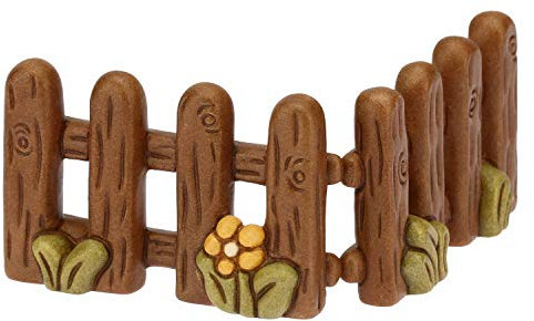 THUN - Set 2 Pezzi Steccato - Presepe Classico - Ceramica - 8x1,5x5 cm h cad.