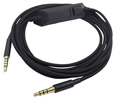 Jerilla Reemplazo Cable para Logitech G433/G233/G Pro/G Pro X Gaming Auriculares/PS4/Xbox One/Nintendo Switch - Control Remoto Micrófono Adaptador Macho a Macho Cordón