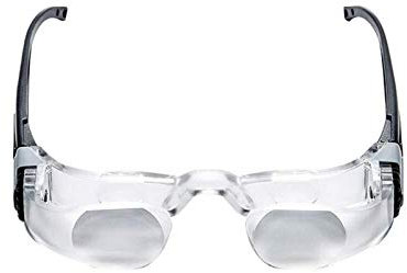 Auoeer Glasses-Type Magnifying Glass Watching TV Glasses HD Elderly with Magnifying Glass Glasses-Type Vision-Assisted Fishing Telescope