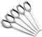 BEAUTYBIGBANG 2021 6pcs 2 en 1 Multifonction Spork (Cuillère et Fourchette),en Acier Inoxydable Argent