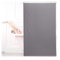 Relaxdays Duschrollo, 100x240 cm, Seilzugrollo für Dusche & Badewanne, Decke & Fenster, Badrollo wasserabweisend, grau