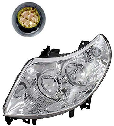Scheinwerfer links Modell H1+H7 Elektr. mit Motor, kompatibel mit Fiat Ducato von 08/2006 bis 08/2010.