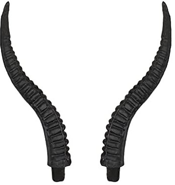 1 Paar Halloween Verkleiden Haarbänder Aus Horn Stier Kostümkopf Simulierter Haarreif Aus Horn Cosplay-kostüm-stütze Party-kopfschmuck Teufelshorn Haarschmuck Hörner Plastik Ziege