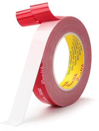3M nastro biadesivo di montaggio 2,5 cm x 15 ft 4950 VHB nastro in schiuma resistente adesivo impermeabile per auto casa ufficio Deco colore bianco (3M49501A)
