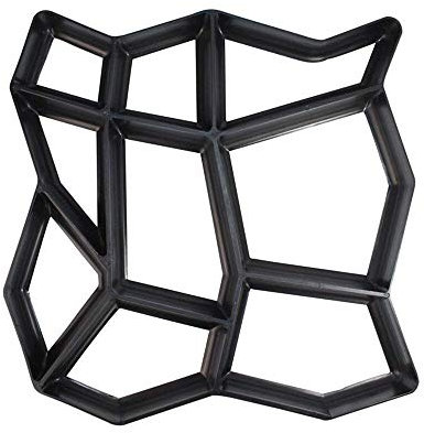 ZJCNHY Betonformen, 12 Stil, wiederverwendbar, Beton-Wegmacher, Trittstein, Pflaster, Rasen, Terrasse, Hof, Garten, DIY, Gehweg, Pflasterstein, Form, Modell 2 (36 x 36 x 3,6 cm), Größe: S)