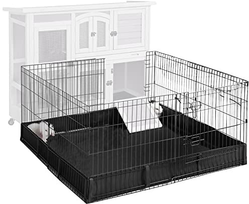 Aivituvin Pet Playpen Guinea Pig Cage Small Animal Rabbit Exercise Pen with Waterproof Floor Liner - Extension Playpen ONLY