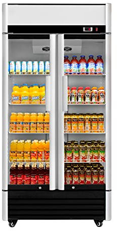 GGM Gastro | GKS630FNN | Getränkekühlschrank - 630 Liter - mit 2 Glastüren