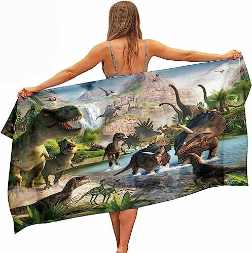 IMFLY Dinosaurier Kinder Strandtuch 70 X 140cm,Strandhandtuch Badehandtuch Kinder Duschtuch,Badetuch Handtücher Stranddecke Geschenk Für Jungen (C,80x160cm)