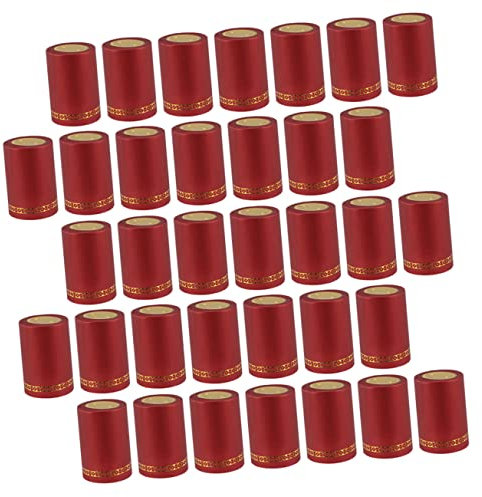 200 Pezzi Tappo Di Vino Rosso Bottiglie Di Vetro Da 750 Ml Cappucci Termoretraibili Per Vino Termoretraibile Sigillante Calore Bottiglia Di Vetro Plastica Fascia Termoretraibile