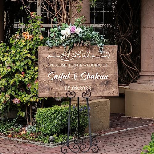 Cartello D'ingresso Di Benvenuto For Matrimonio Personalizzato, Cartello Di Benvenuto Personalizzato For Il Matrimonio , Cartello Di Benvenuto For Il Nostro Matrimonio , Adesivi Murali Di Benvenuto