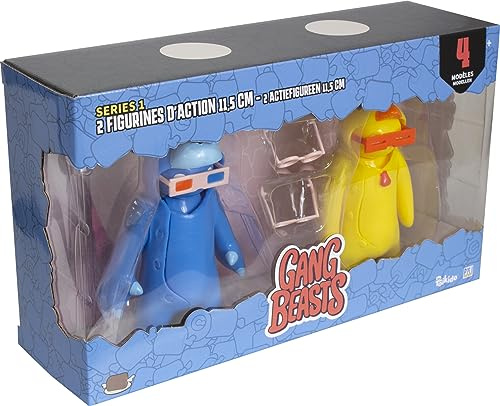 Lansay Gang Beasts – 2 Actionfiguren, 11,5 cm, zufälliges Modell, Videospiele, ab 8 Jahren