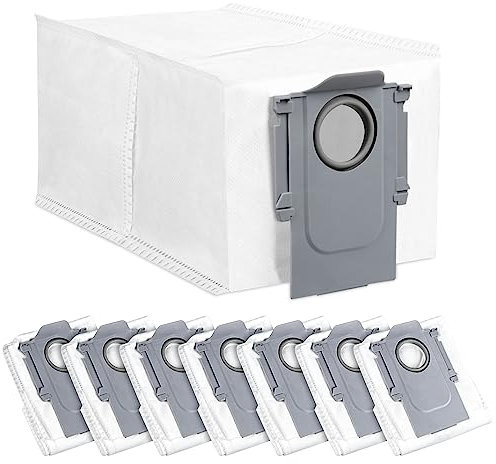 8 Stück Staubbeutel für Roborock Saros 10R / Q Revo/Qrevo Pro/Qrevo MaxV/Qrevo Curv/Qrevo Master / S8 MaxV Ultra / S8 Max Ultra Saugroboter, 2.7L große Kapazität Staubsaugerbeutel Ersatzteile