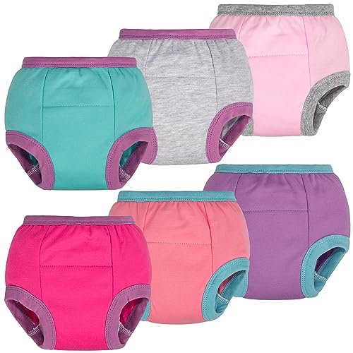 BIG ELEPHANT Töpfchentrainingshose für Babys für Jungen und Mädchen, 100% Baumwolle, weich und saugfähig, 12–24 Monate