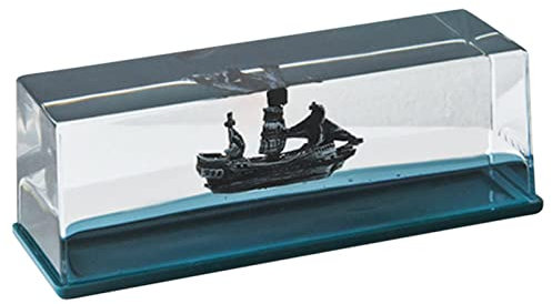 Ornamento da Scrivania Cruise Fluid, Barca Ondulata in Una Scatola, Nave Perla Nera E Modelli di Titanic, Nave in Bottiglia, Centrotavola per Bottiglia alla Deriva in Acrilico Cinetico 3D
