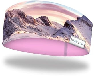 SOGGLE Stirnband mit Wendedesign - weiche Haptik, Headband mit leicht asymetrischem Schnitt, atmungsaktiv und wärmeisolierend, Farbe:Norway