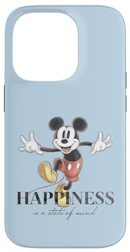 Disney 100 Anniversary Mickey Mouse D100 Zitat Glück Hülle für iPhone 14 Pro