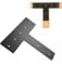 T Shape Steel Flat Bracket, Heavy-duty T Shaped Metal Plate, 14In X 8.5In Connecting Brackets For Pergolas Gazebos