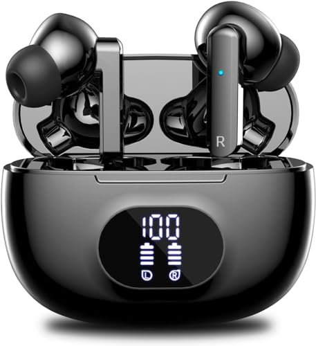 Wireless Earbuds, Bluetooth 5.3 Headphones in Ear with 4 ENC Noise Cancelling Mic, Bluetooth Earbuds 38H Playtime, 2023 HiFi Stereo Deep Bass Wireless Earphones, IP7 Waterproof, USB-C Fast Charge