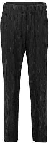 Cartoon Damen Casual-Hose mit Plissee Schwarz,40