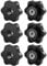 FOMGIIN 6 Pièces Ecrou à PoignéE En éToile M8 50mm DiamèTre Molette ExtéRieur Papillon Vis Moletés Filetage Moleté Bouton De Serrage Pour Machines, Meubles, Appareils De Fitne, Machines-Outils