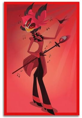 TULAOJI Hazbin Hotel-Anime-Poster, dekorativer Maldruck, Leinwand, Wandkunst, Wohnzimmer, Schlafzimmer, Poster, Gemälde, 20 x 30 cm