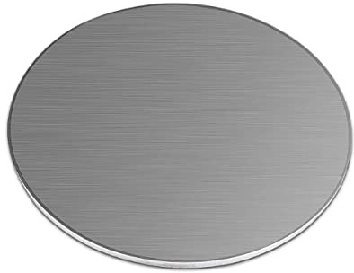 Placa redonda de acero inoxidable de 80 mm de diámetro, chapa de acero inoxidable de 0,5 mm, 1 mm, 2 mm y 5 mm, protector contra salpicaduras de acero inoxidable, 1 pieza(0.5mm)