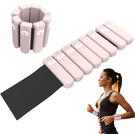 Verstellbare Knöchelgewichte für Damen, 2 x Beingewichte mit verstellbarem Silikonband, Pilates-Ausrüstung für erhöhte Unterstützung, perfekt für Walking, Ballett, Fitness, und Aerobics, bequem und