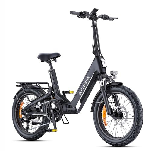 Fafrees ENGWE E-Bike Herren 20 Zoll mit Drehmomentsensor, 48V 13,5Ah Akku, bis zu 120KM, 2h Schnellladung, App & LCD Display, Elektrofahrrad mit Vollfederung, L20 3.0 Boost (Schwarz)