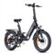 Fafrees ENGWE E-Bike Herren 20 Zoll mit Drehmomentsensor, 48V 13,5Ah Akku, bis zu 120KM, 2h Schnellladung, App & LCD Display, Elektrofahrrad mit Vollfederung, L20 3.0 Boost (Schwarz)
