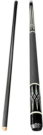 Milageto Queue de Billard Professionnelle Segmentée en Fibre de Verre, Pointe de 13 Mm, 57,87 Pouces, pour Débutants, Pattern A