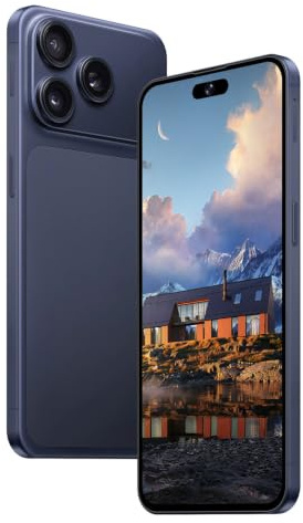 Aidekunlin Entsperren Sie Telefon, 6,56-Zoll-Bildschirm, 2GB RAM und 16 GB ROM, Front- und Rückfahrkameras, unterstützen Dual SIM-Karte 3G Network (716blue)